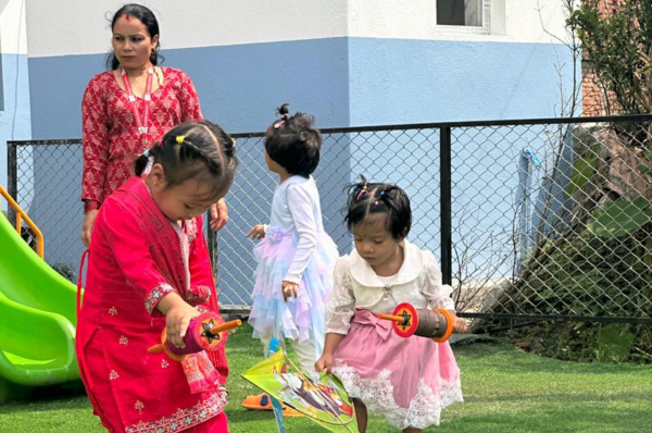 Little Stars Celebrate Dashain with Colors and Joy